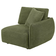  Coaster Furniture Elysia 551898RAF Chenille Upholstered Modular RAF Chair - Green IMAGE 8