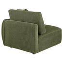  Coaster Furniture Elysia 551898RAF Chenille Upholstered Modular RAF Chair - Green IMAGE 9