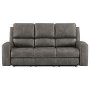  Coaster Furniture Brickston 603431PPP Triple Power Reclining Sofa - Charcoal IMAGE 10