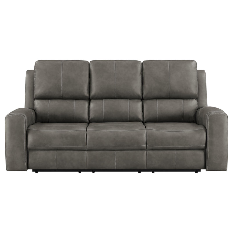  Coaster Furniture Brickston 603431PPP Triple Power Reclining Sofa - Charcoal IMAGE 10