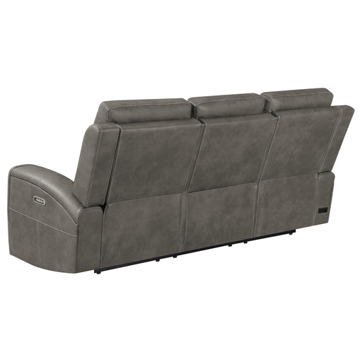  Coaster Furniture Brickston 603431PPP Triple Power Reclining Sofa - Charcoal IMAGE 2