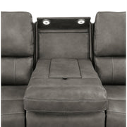  Coaster Furniture Brickston 603431PPP Triple Power Reclining Sofa - Charcoal IMAGE 7