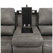  Coaster Furniture Brickston 603431PPP Triple Power Reclining Sofa - Charcoal IMAGE 8