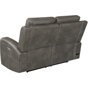  Coaster Furniture Brickston 603432PPP Triple Power Reclining Loveseat - Charcoal IMAGE 7
