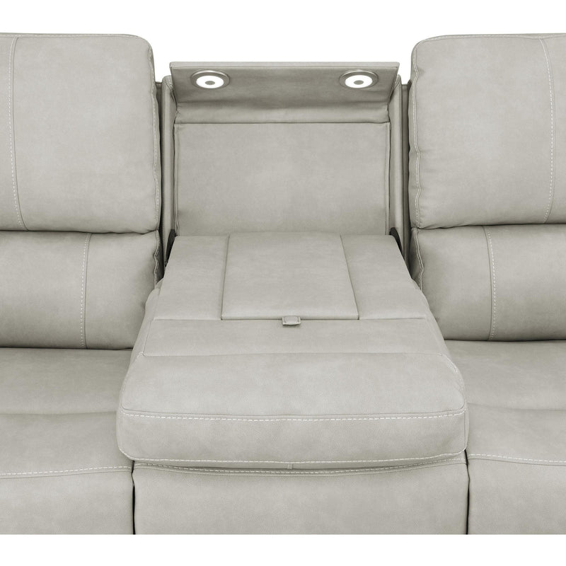  Coaster Furniture Brickston 603434PPP Triple Power Reclining Sofa - Grey IMAGE 8
