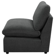  Coaster Furniture Collins 609530AC Modular Armless Chair - Dark Grey IMAGE 4