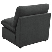  Coaster Furniture Collins 609530AC Modular Armless Chair - Dark Grey IMAGE 5
