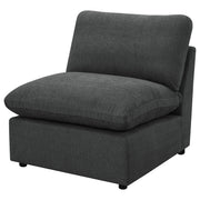  Coaster Furniture Collins 609530AC Modular Armless Chair - Dark Grey IMAGE 6
