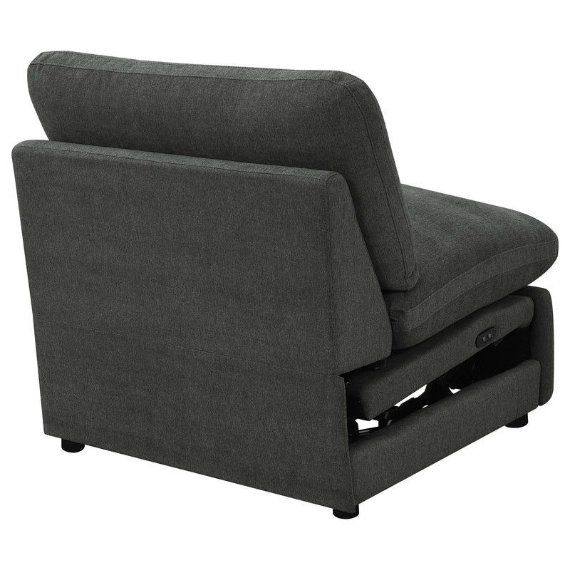  Coaster Furniture Collins 609530ARP Modular Power Armless Recliner - Dark Grey IMAGE 10