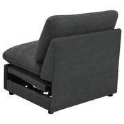 Coaster Furniture Collins 609530ARP Modular Power Armless Recliner - Dark Grey IMAGE 7