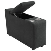  Coaster Furniture Collins 609530CON Upholstered Modular Storage Console - Dark Grey IMAGE 11