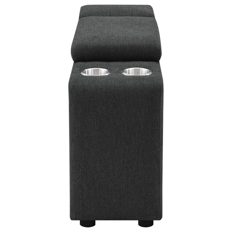  Coaster Furniture Collins 609530CON Upholstered Modular Storage Console - Dark Grey IMAGE 14