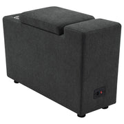  Coaster Furniture Collins 609530CON Upholstered Modular Storage Console - Dark Grey IMAGE 4