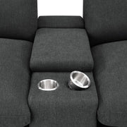  Coaster Furniture Collins 609530CON Upholstered Modular Storage Console - Dark Grey IMAGE 5