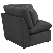  Coaster Furniture Collins 609530CRN Modular Corner Chair - Dark Grey IMAGE 3