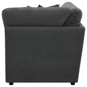  Coaster Furniture Collins 609530CRN Modular Corner Chair - Dark Grey IMAGE 5