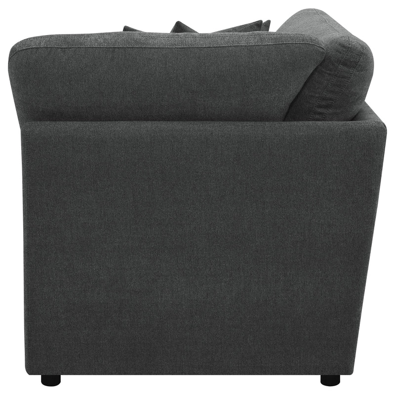  Coaster Furniture Collins 609530CRN Modular Corner Chair - Dark Grey IMAGE 5