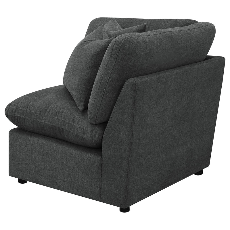  Coaster Furniture Collins 609530CRN Modular Corner Chair - Dark Grey IMAGE 6