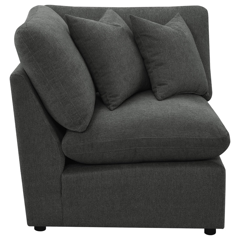  Coaster Furniture Collins 609530CRN Modular Corner Chair - Dark Grey IMAGE 7