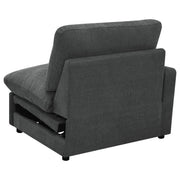  Coaster Furniture Collins 609530LRP Modular LAF Power Recliner - Dark Grey IMAGE 10