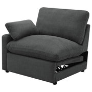  Coaster Furniture Collins 609530LRP Modular LAF Power Recliner - Dark Grey IMAGE 7