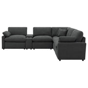  Coaster Furniture Collins 609530P-SET 6-piece Modular Power Reclining Sectional - Dark Grey IMAGE 6