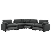  Coaster Furniture Collins 609530P-SETA 7-piece Modular Power Reclining Sectional - Dark Grey IMAGE 4