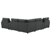  Coaster Furniture Collins 609530P-SETA 7-piece Modular Power Reclining Sectional - Dark Grey IMAGE 5