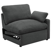 Coaster Furniture Collins 609530RRP Modular RAF Power Recliner - Dark Grey IMAGE 1