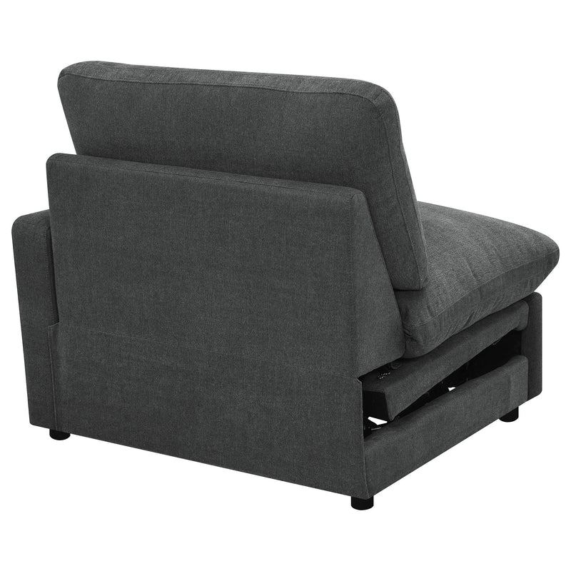  Coaster Furniture Collins 609530RRP Modular RAF Power Recliner - Dark Grey IMAGE 11