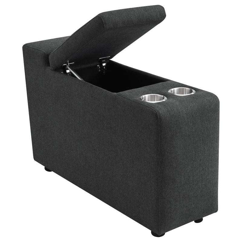 Coaster Furniture Collins 609531PT 5-Piece Power Reclining Home Theater Seating - Dark Grey IMAGE 10