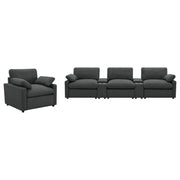  Coaster Furniture Collins 609533P Upholstered Power Recliner Chair - Dark Grey IMAGE 10