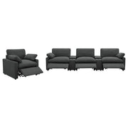  Coaster Furniture Collins 609533P Upholstered Power Recliner Chair - Dark Grey IMAGE 12
