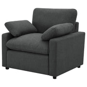  Coaster Furniture Collins 609533P Upholstered Power Recliner Chair - Dark Grey IMAGE 17