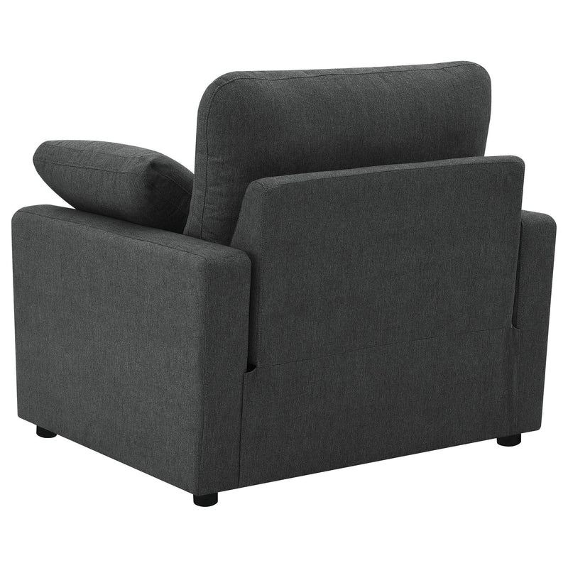  Coaster Furniture Collins 609533P Upholstered Power Recliner Chair - Dark Grey IMAGE 6