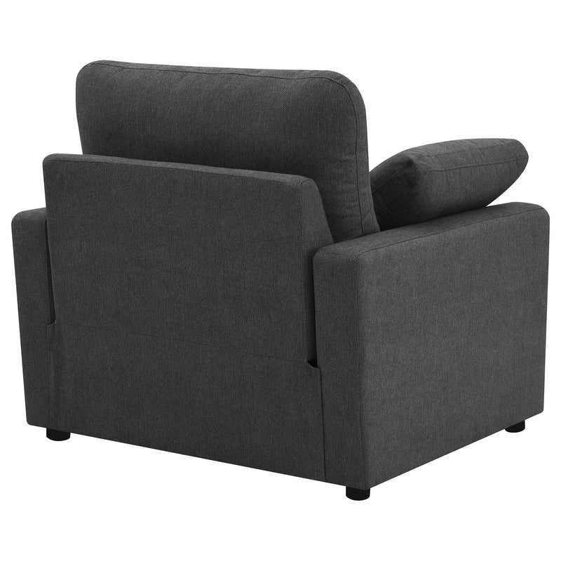  Coaster Furniture Collins 609533P Upholstered Power Recliner Chair - Dark Grey IMAGE 9