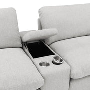  Coaster Furniture Collins 609560CON Upholstered Modular Storage Console - Grey IMAGE 6