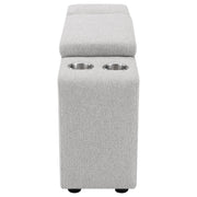  Coaster Furniture Collins 609560CON Upholstered Modular Storage Console - Grey IMAGE 7