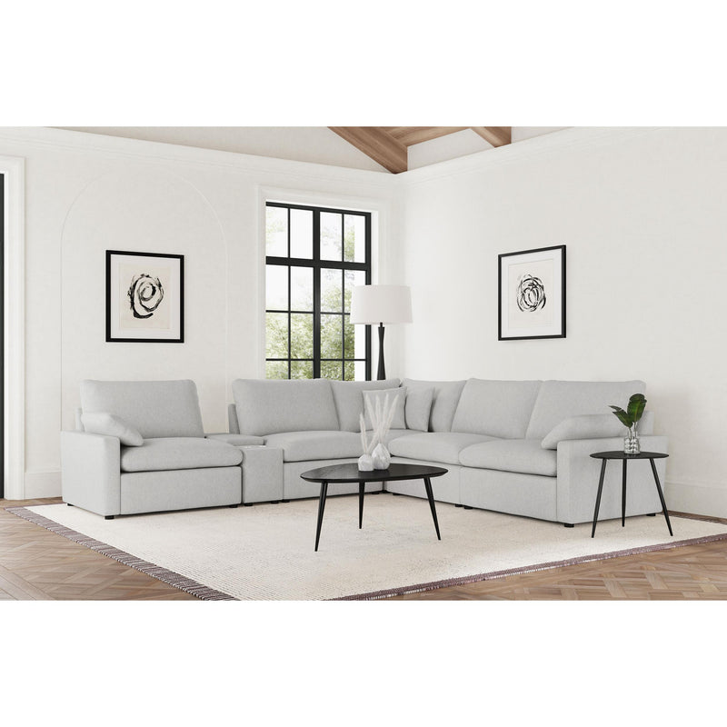  Coaster Furniture Collins 609560P-SET 6-piece Modular Power Reclining Sectional - Grey IMAGE 3