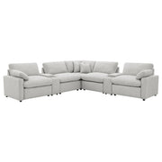  Coaster Furniture Collins 609560P-SETA 7-piece Modular Power Reclining Sectional - Grey IMAGE 1