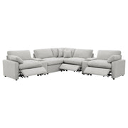  Coaster Furniture Collins 609560P-SETA 7-piece Modular Power Reclining Sectional - Grey IMAGE 5