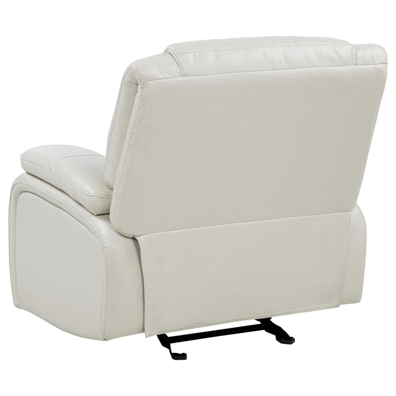  Coaster Furniture Camila 610249 Upholstered Glider Recliner Chair - White IMAGE 7