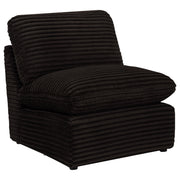  Coaster Furniture Collins 610350AC Modular Armless Chair - Chocolate Brown IMAGE 2