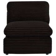  Coaster Furniture Collins 610350ARP Modular Power Armless Recliner - Chocolate Brown IMAGE 3