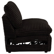  Coaster Furniture Collins 610350ARP Modular Power Armless Recliner - Chocolate Brown IMAGE 4