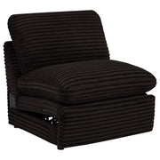 Coaster Furniture Collins 610350ARP Modular Power Armless Recliner - Chocolate Brown IMAGE 8