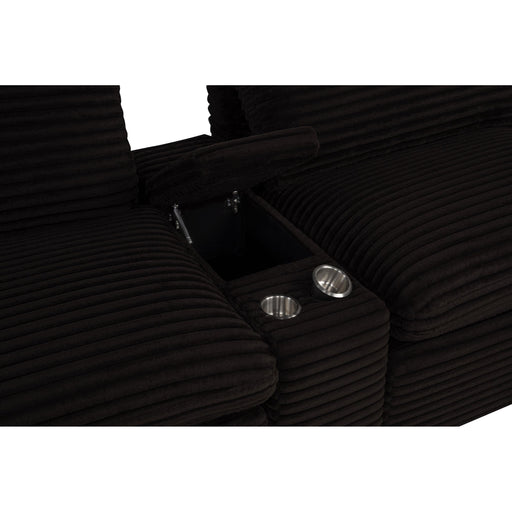  Coaster Furniture Collins 610350CON Upholstered Modular Storage Console - Chocolate Brown IMAGE 2