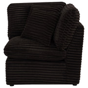  Coaster Furniture Collins 610350CRN Modular Corner Chair - Chocolate Brown IMAGE 5