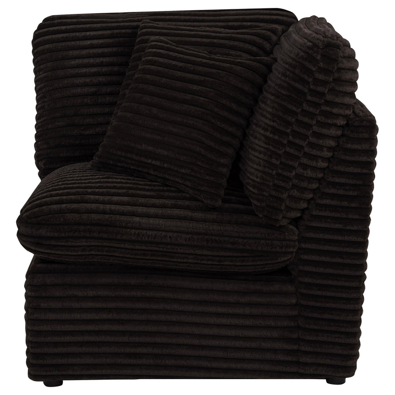  Coaster Furniture Collins 610350CRN Modular Corner Chair - Chocolate Brown IMAGE 5