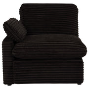  Coaster Furniture Collins 610350LRP Modular LAF Power Recliner - Chocolate Brown IMAGE 3